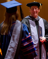 Dean Herb Whiteley at Commencement