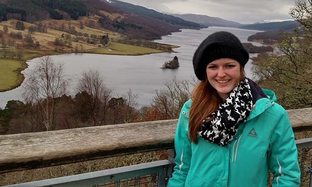 Meaghan MacQueen poses for a photo while studying abroad in Ireland