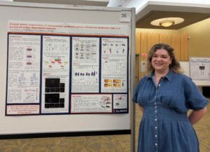Erin O'Leary, a Neuroscience Graduate Student, received the Best Graduate Abstract and Poster Award for her poster, "Biased Allelic Expression of Monoamine Synthesis Genes Influences Maternal Care in a Parent-of-Origin-Dependent Manner." 2026