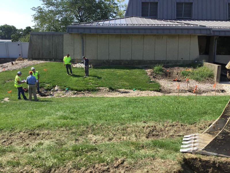 Ground Breaking for new construction.