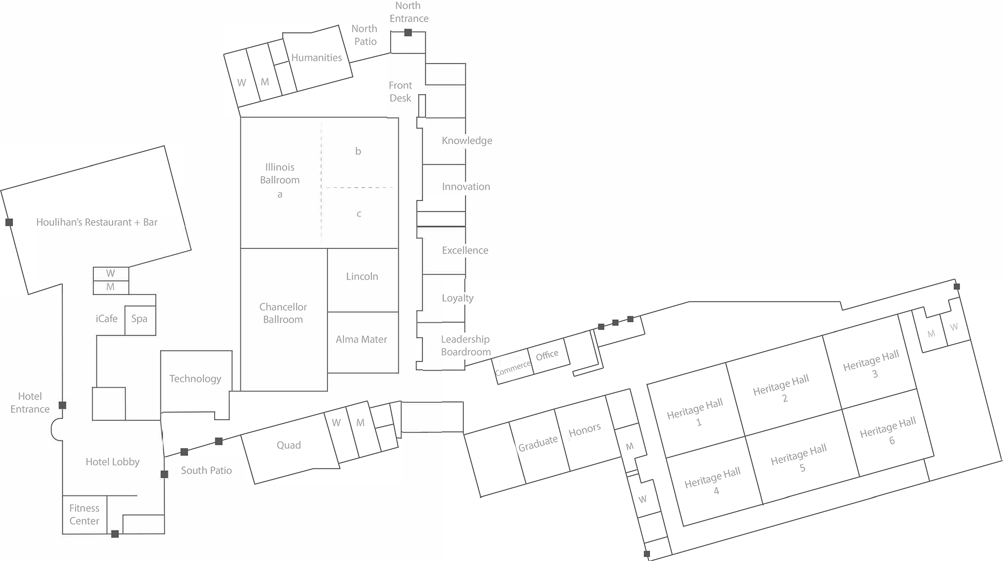 iHotel and conference center map