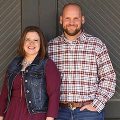 Brian Spannagel and wife posed looking at the camera