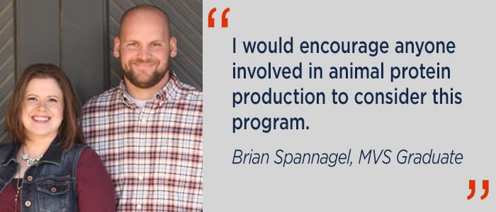 Brian Spannagel quote- I would encourage anyone involved in animal protein production to consider this program.