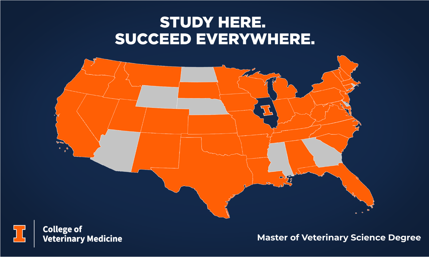 Map of US with mark of where learners home states are.