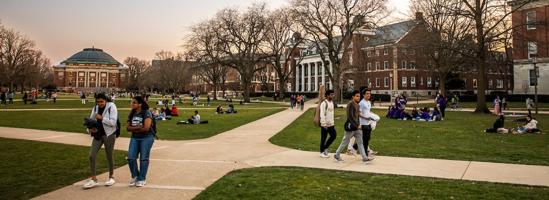 Students on the Quad