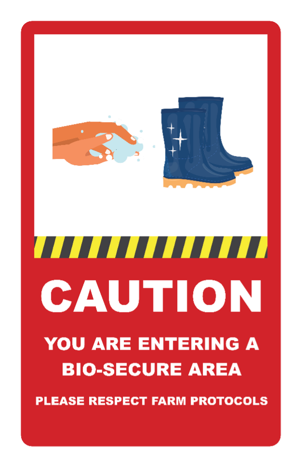 Sign: Biosecurity Warning
