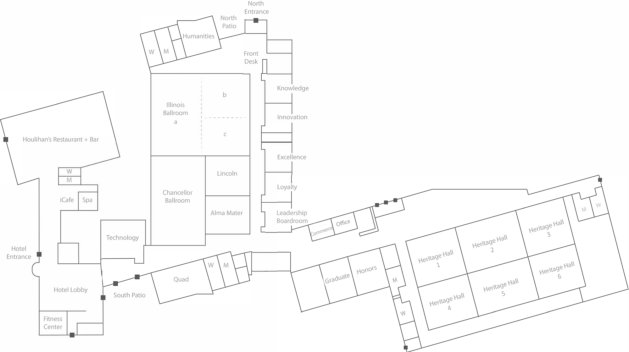 I Hotel and Conference Center Map
