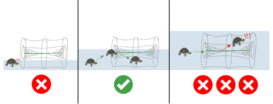 depth of a hoop net