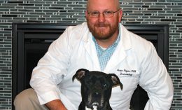 Dr. Pieper with dog
