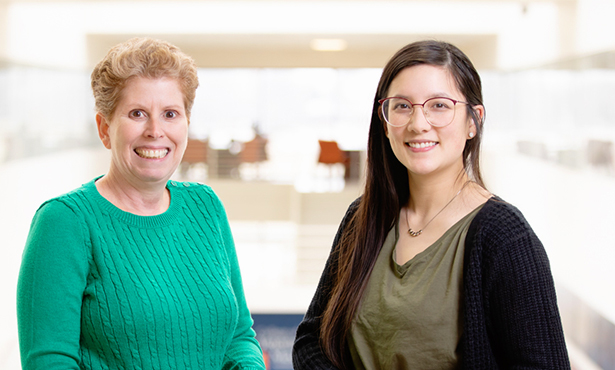 [Dr. Jodi Flaws and graduate student Katie Chiang]