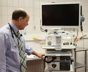 Dr. Rubin and endoscopy system