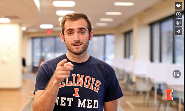 [Illinois vet student Jason leads you on a tour]