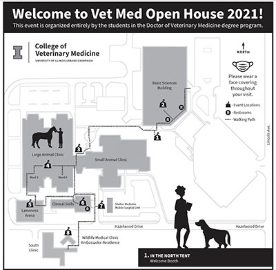 [map of veterinary grounds]