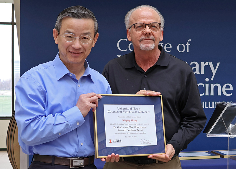 Dr. Weiping Zhang and Dr. Bob Rowland