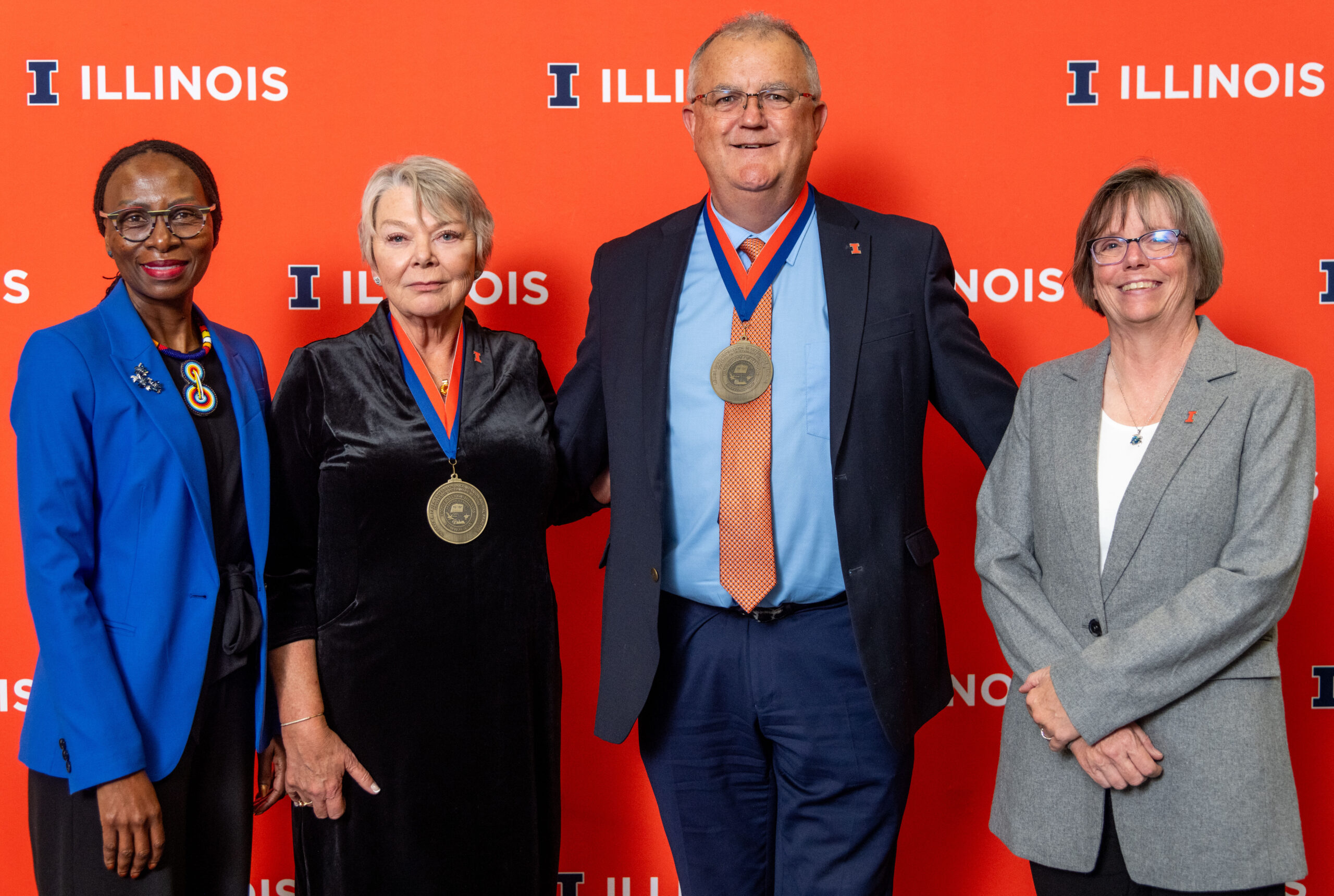 (Left to right) Reitumetse Mabokela, Pamela Wilkins, Peter Constable, and Anne Barger.