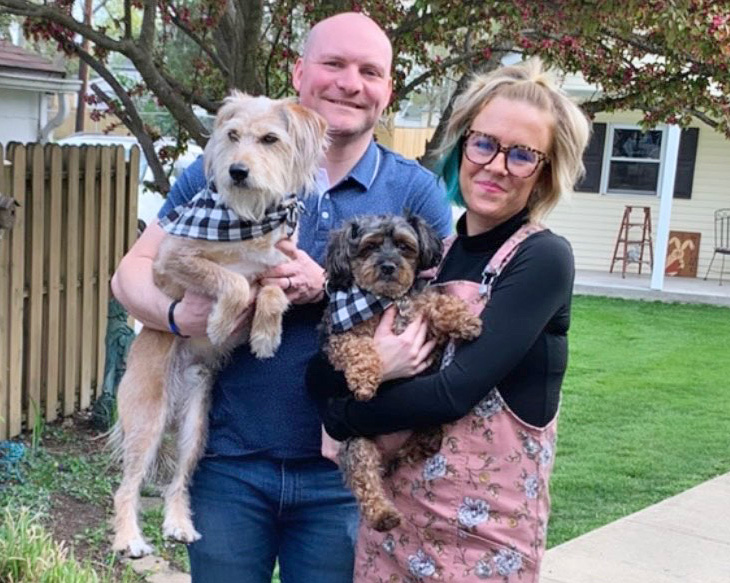 Murphy and his human and canine family members