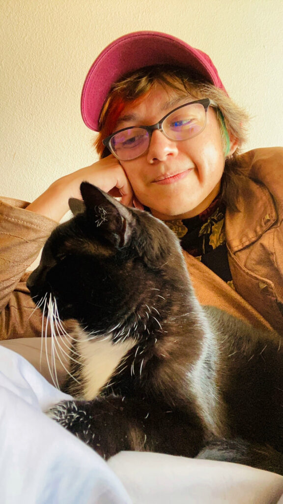 Theodore Berlanda and their cat