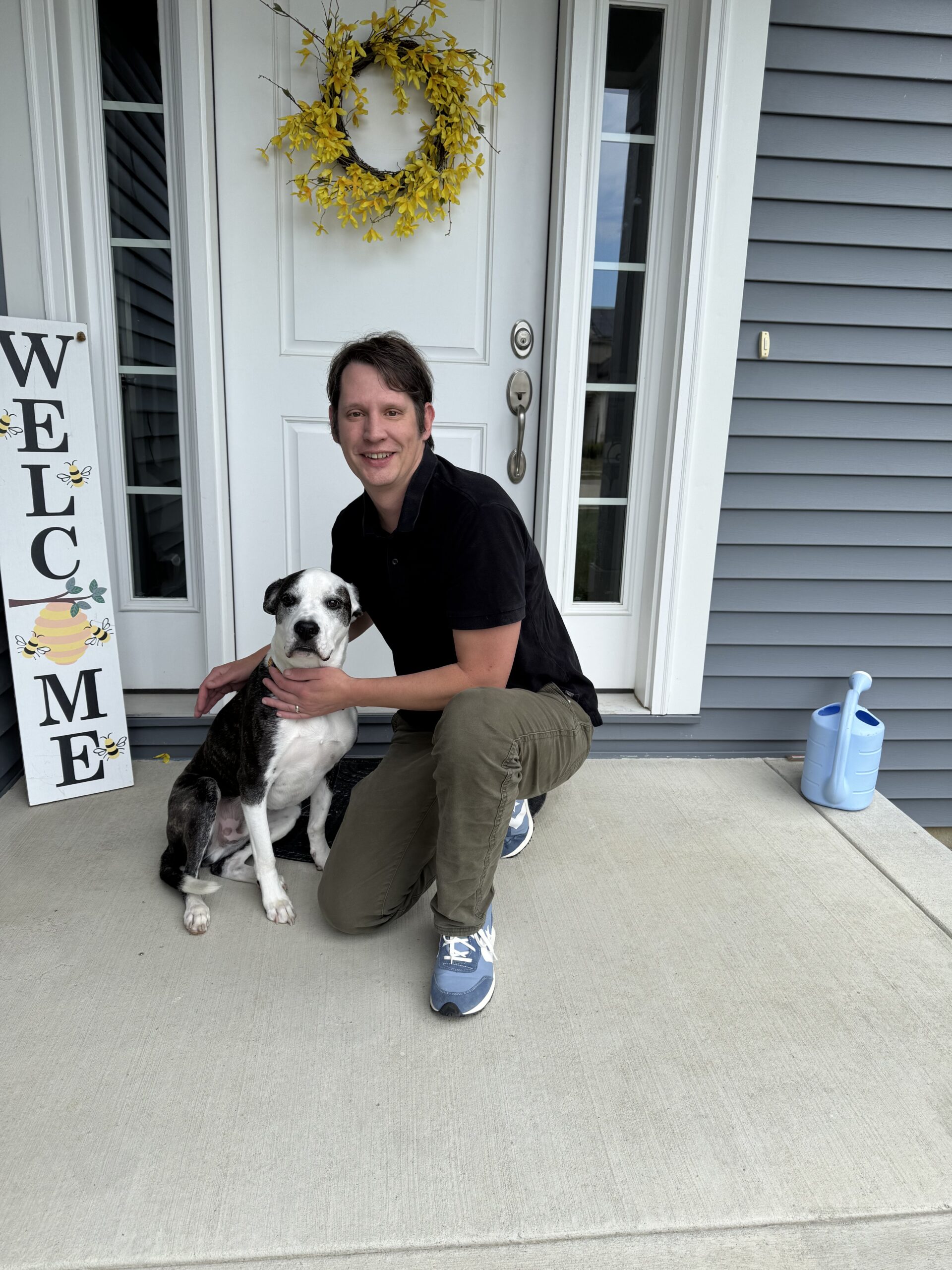 Paul Bonthuis and his dog Banjo