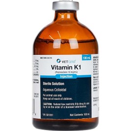 Brown bottle of Vitamin K1
