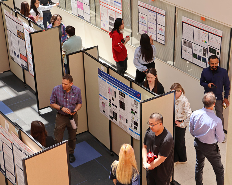 scene from Research Day poster session