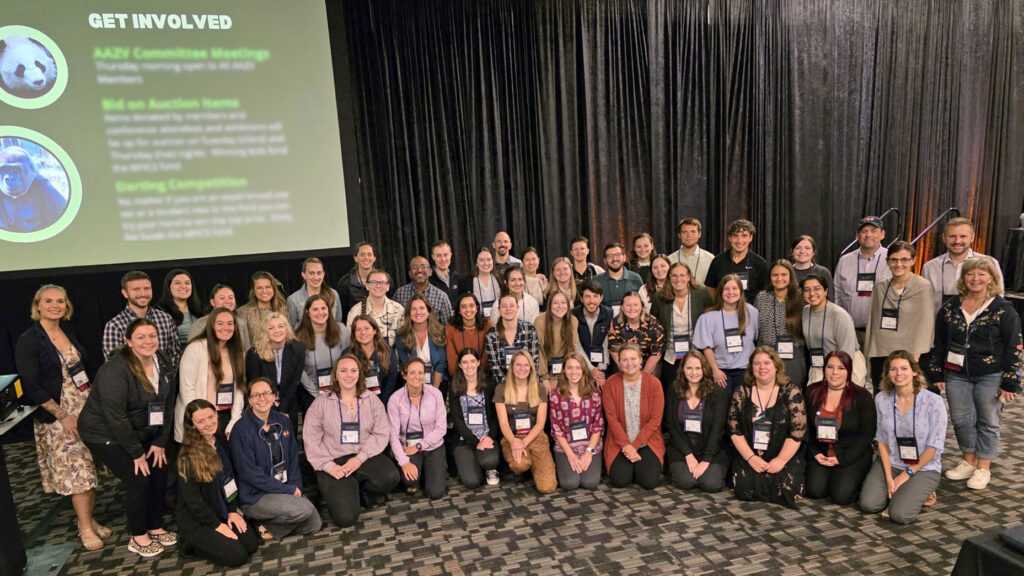 Some of the Illinois-connected attendees at the 2025 American Association of Zoo Veterinarians annual conference